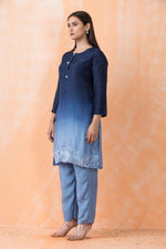 Silk Dyed Kurta Pant set