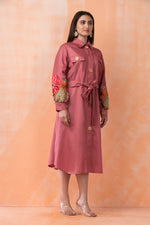 Knee Length Designer Cotton Dress