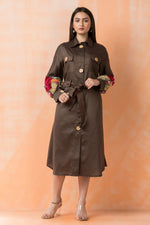 Knee Length Designer Cotton Dress