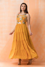 Designer Layered Cotton Gown