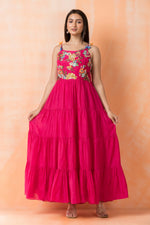 Designer Layered Cotton Gown