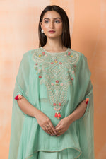 Dola Silk Dhoti and organza top; Indo-western dress