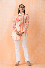 Shibori Print hand Embroidered Shirt