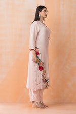 Embroidered Muslin Kurta Pant Set