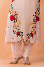 Embroidered Muslin Kurta Pant Set