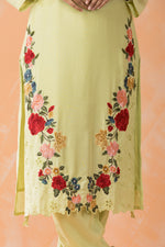 Embroidered Muslin Kurta Pant Set