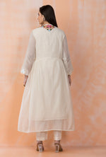 Designer Cotton Kurta pant set in Mul Chanderi