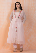 Designer Cotton Kurta pant set in Mul Chanderi