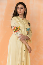 Knee Length Digital Printed Designer Dress