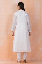 Hand Painted Mulmul Kurta Pant Set