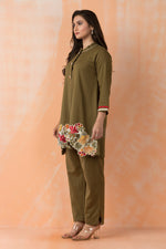 Embroidered Cotton Co-ord Set