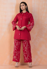 Embroidered Cotton Co-ord Set