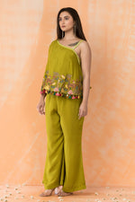 Designer Off Shoulder Top and Palazzo Pant Set