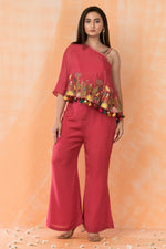 Designer Off Shoulder Top and Palazzo Pant Set