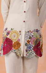 Embroidered Cotton Co-ord Set