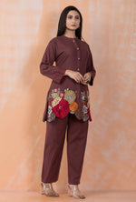 Embroidered Cotton Co-ord Set