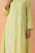 Embroidered Muslin Kurta Pant Set
