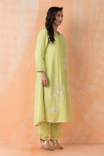 Embroidered Muslin Kurta Pant Set