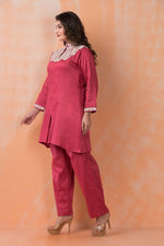 Embroidered Zam Silk Co-ord Set