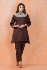 Embroidered Zam Silk Co-ord Set