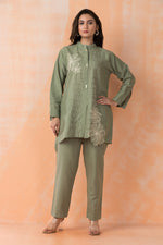 Embroidered Cotton Co-ord Set