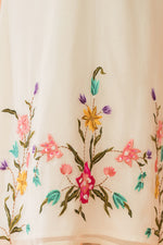 Embroidered Kurta Pant set in Mul Chanderi