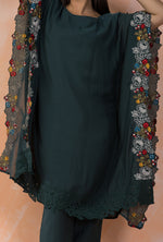 Designer Muslin Kaftan Style kurta pant set