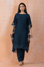 Designer Muslin Kaftan Style kurta pant set