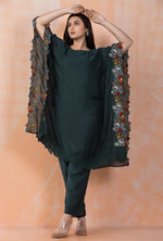 Designer Muslin Kaftan Style kurta pant set