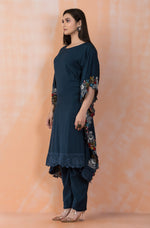 Designer Muslin Kaftan Style kurta pant set