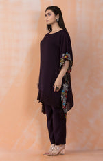 Designer Muslin Kaftan Style kurta pant set