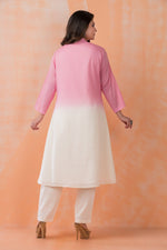 Designer Cotton Satin Kurta Pant Set