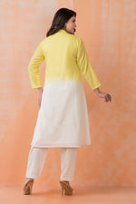 Designer Cotton Satin Kurta Pant Set