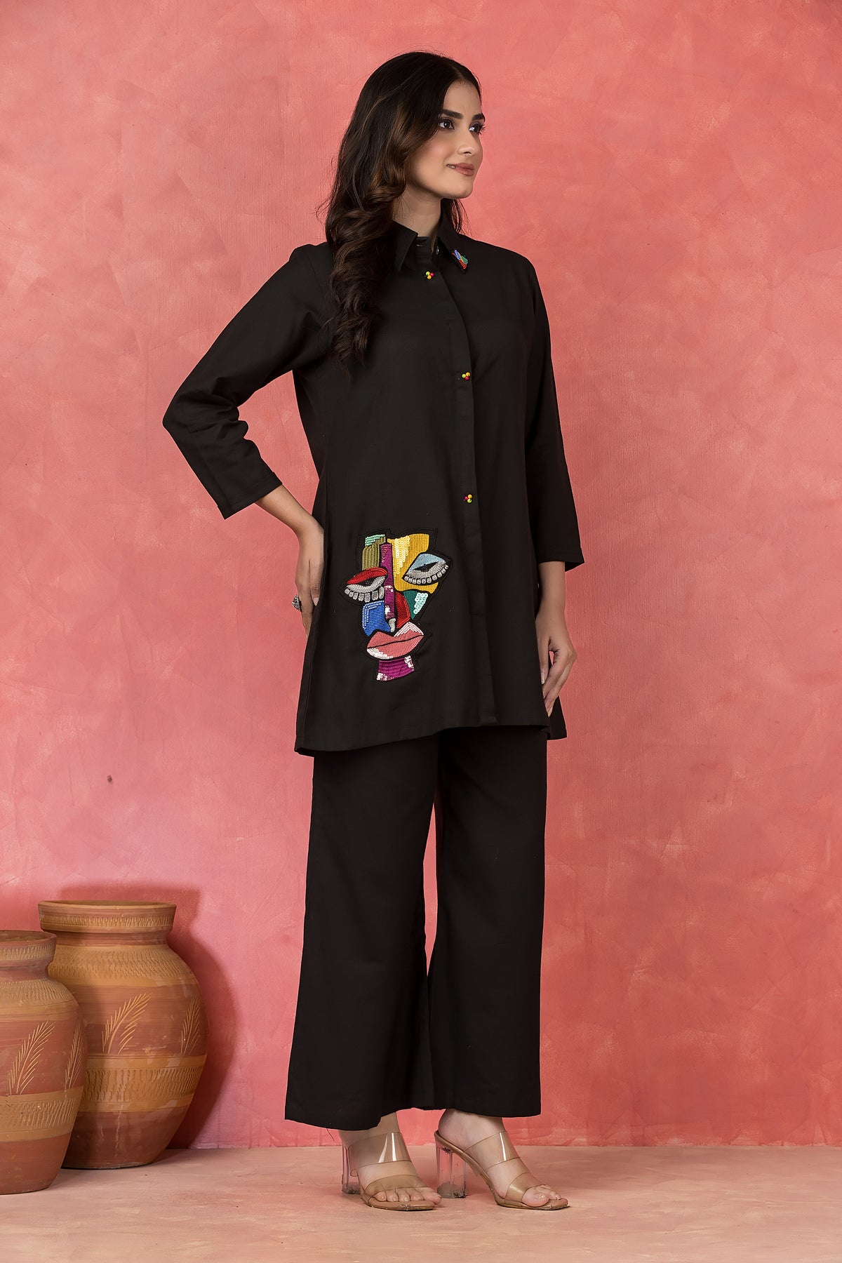 Cotton applique cord-sets