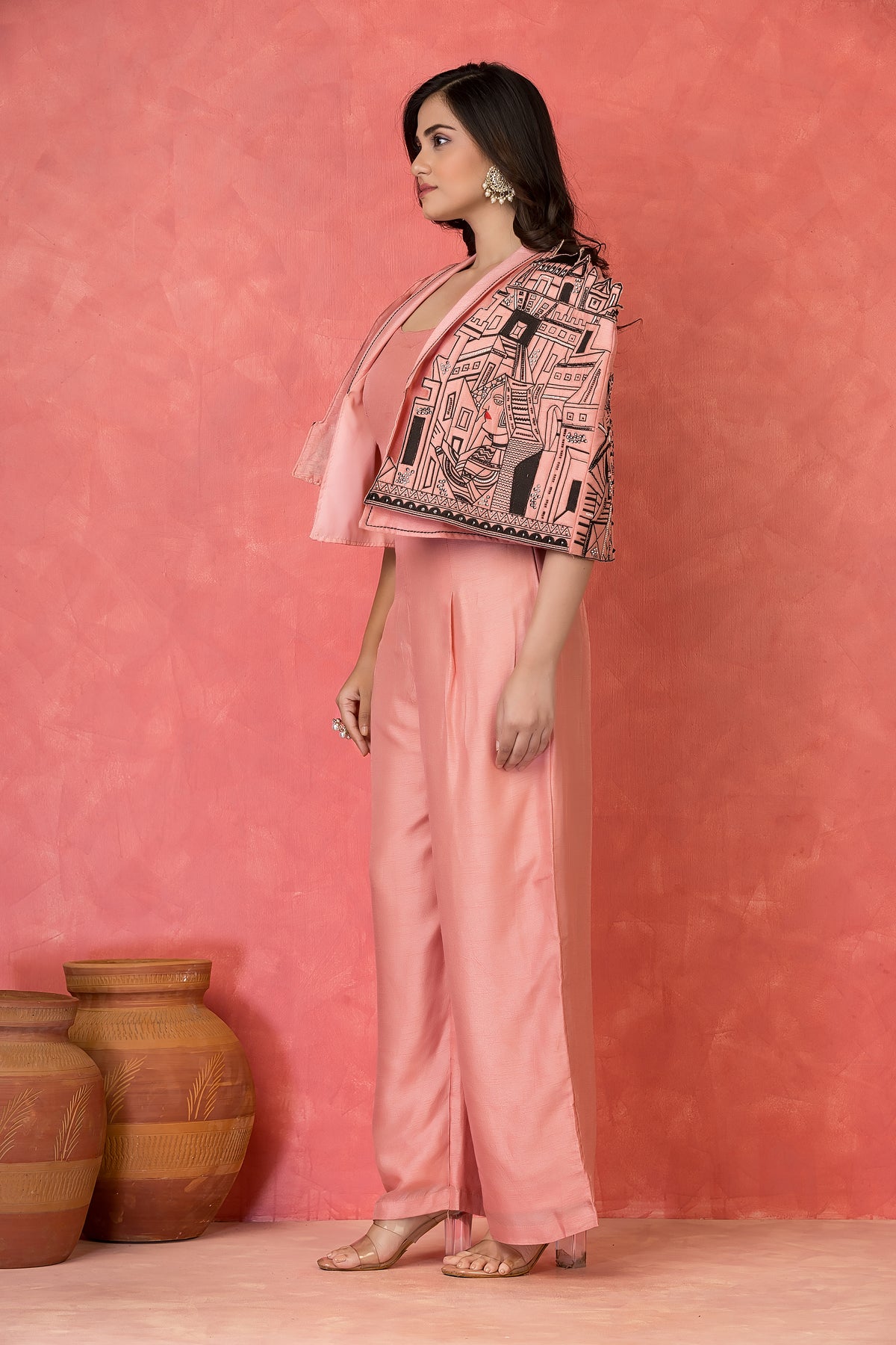 EmbroideredDesigner JacketwithTrousers