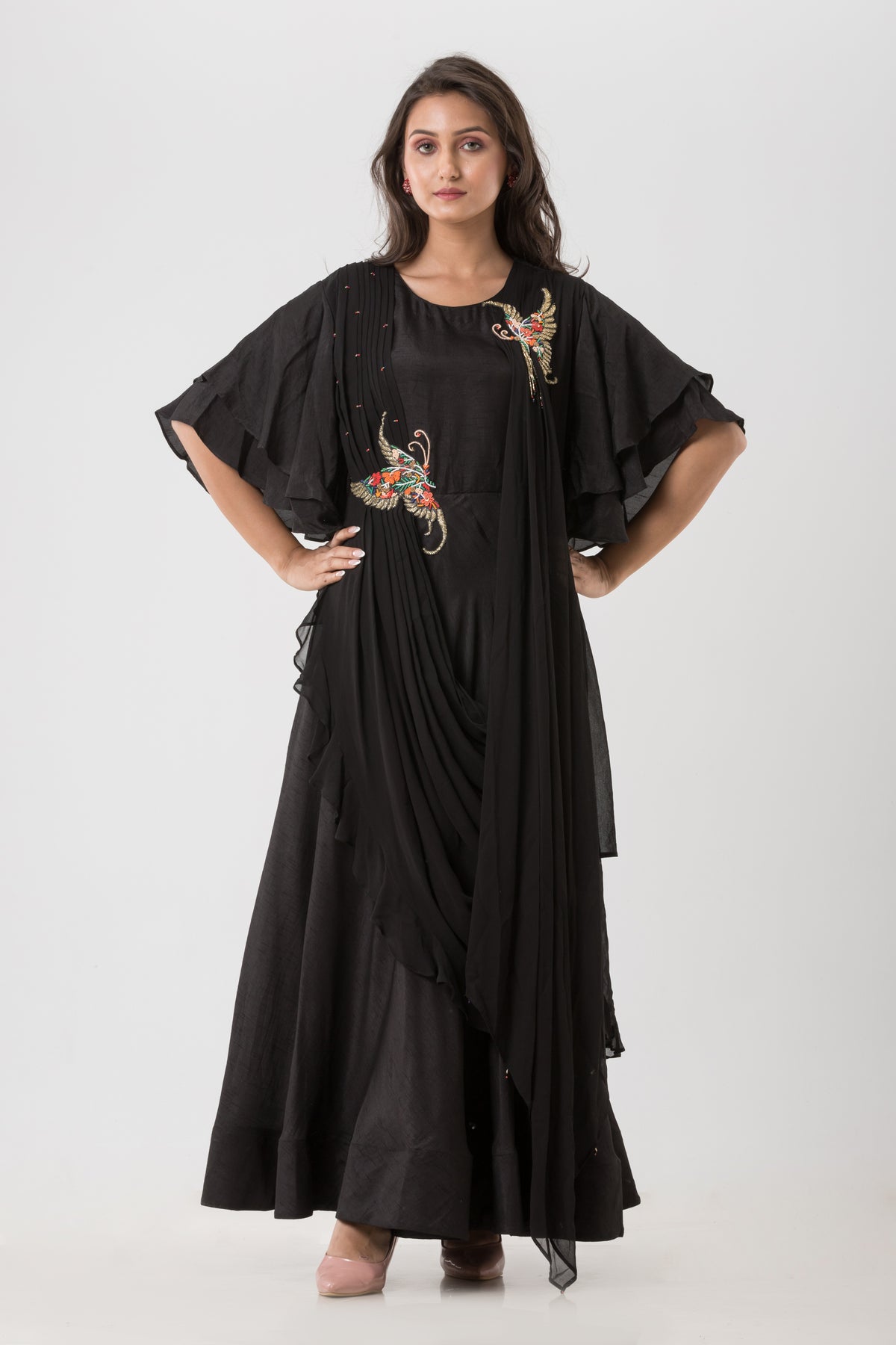 Sacred Suta Designer Long Gown Buta work