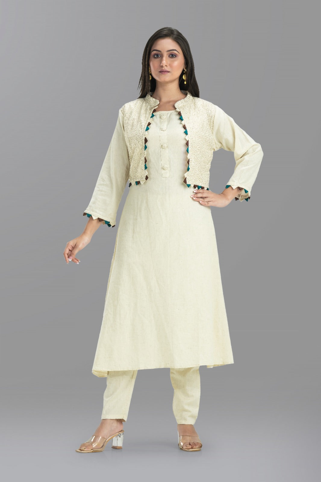 Designer Cotton Kurta Set