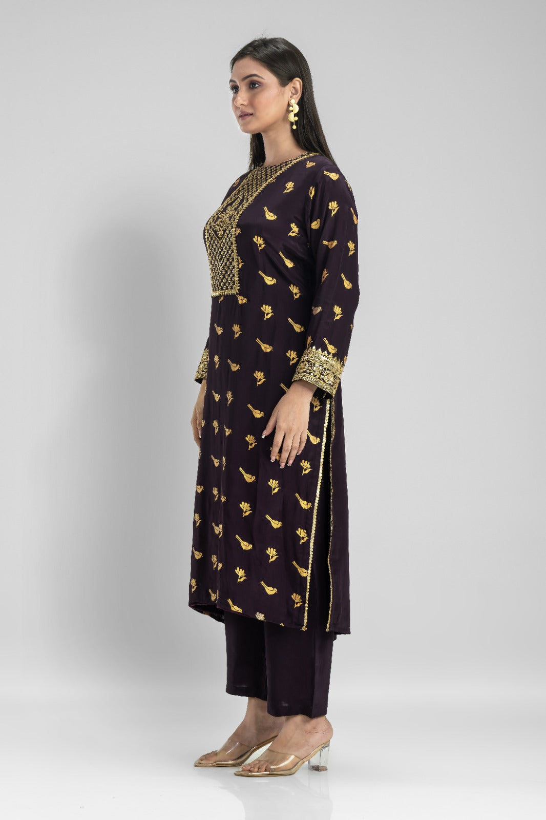 Muslin Kurti & Afghani Pant Set