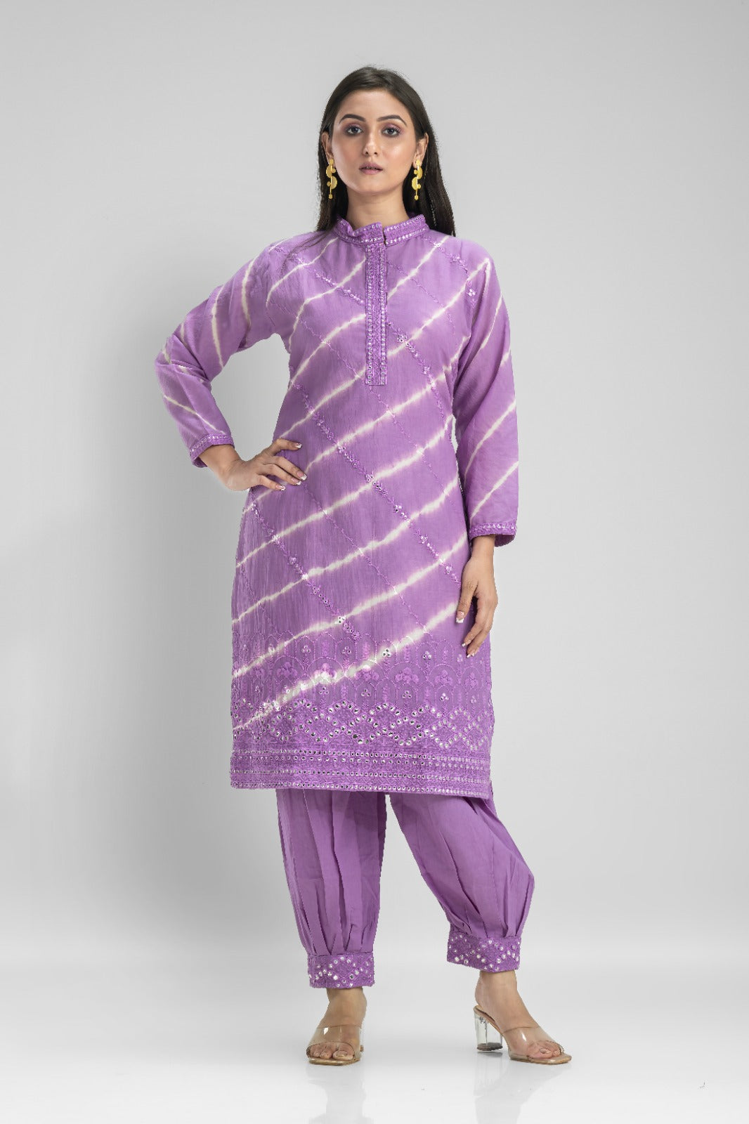 Cotton Kurti & Afghani Pant Set