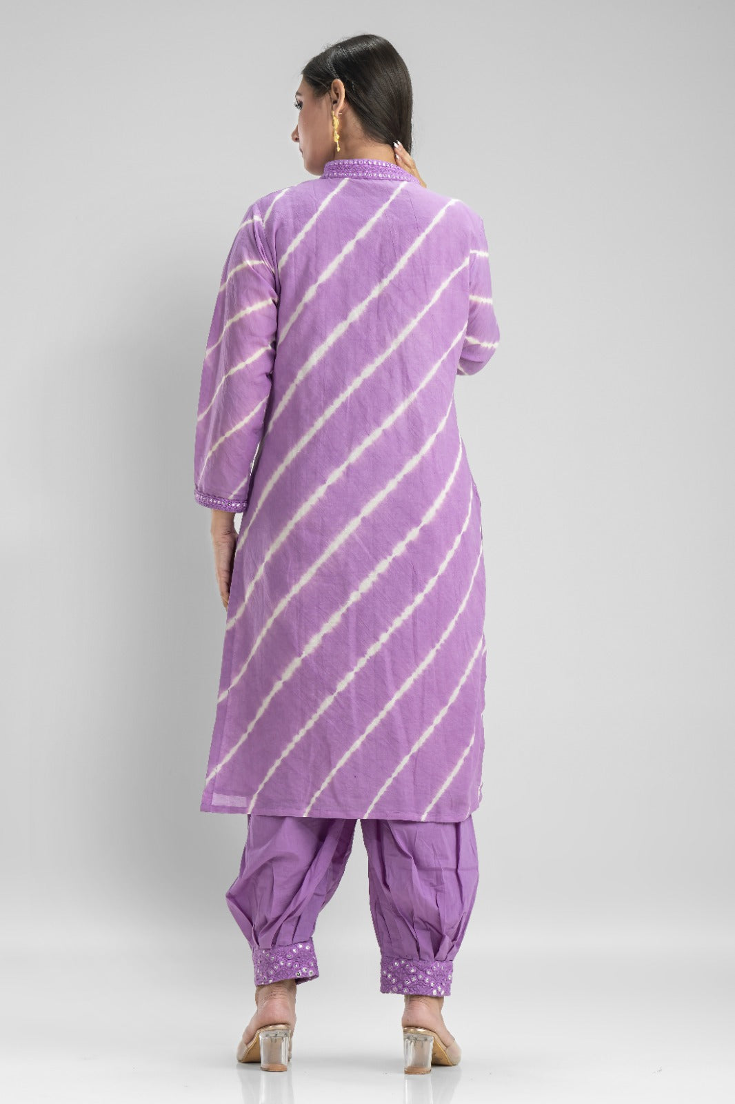 Cotton Kurti & Afghani Pant Set