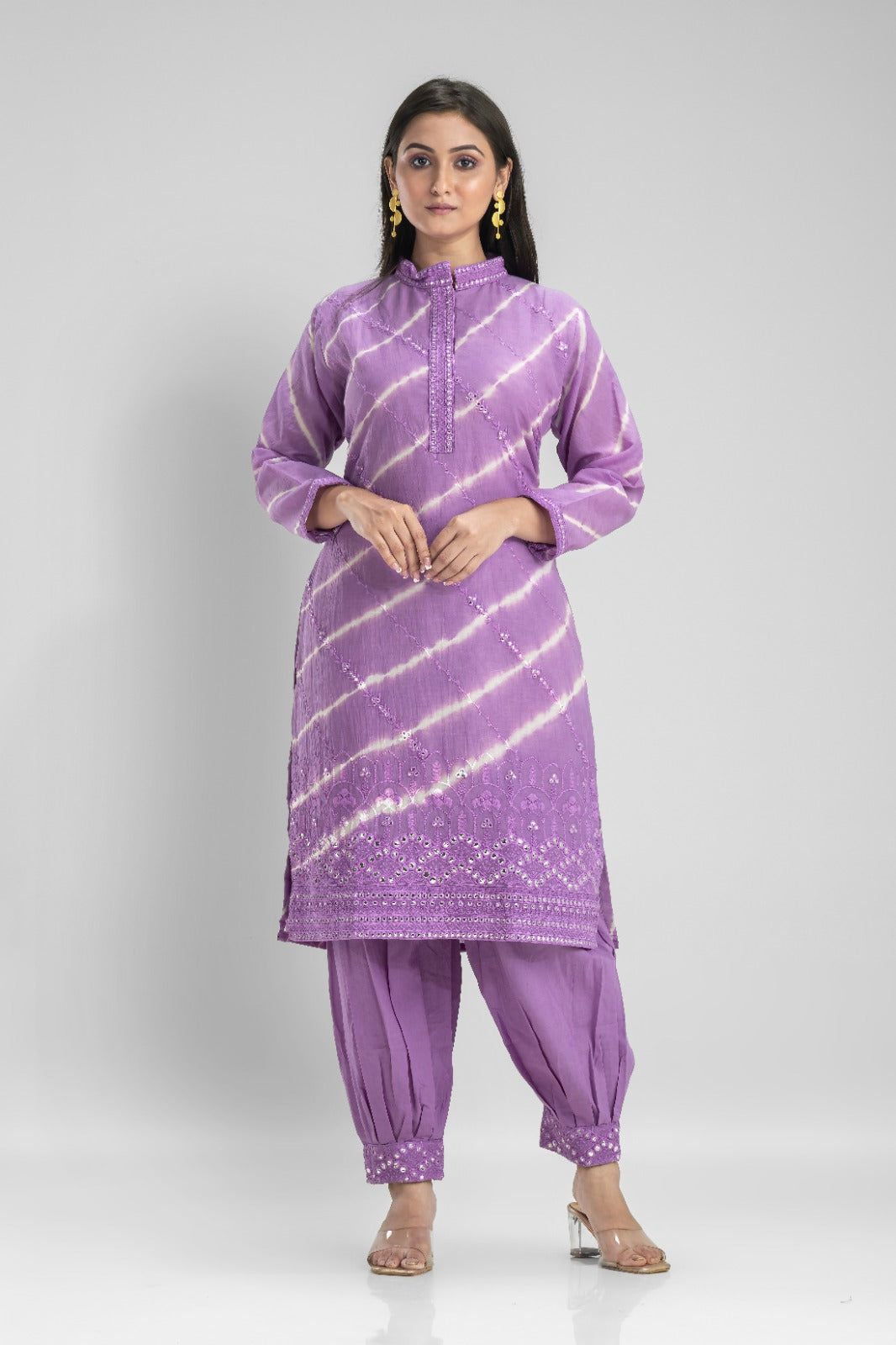 Cotton Kurti & Afghani Pant Set