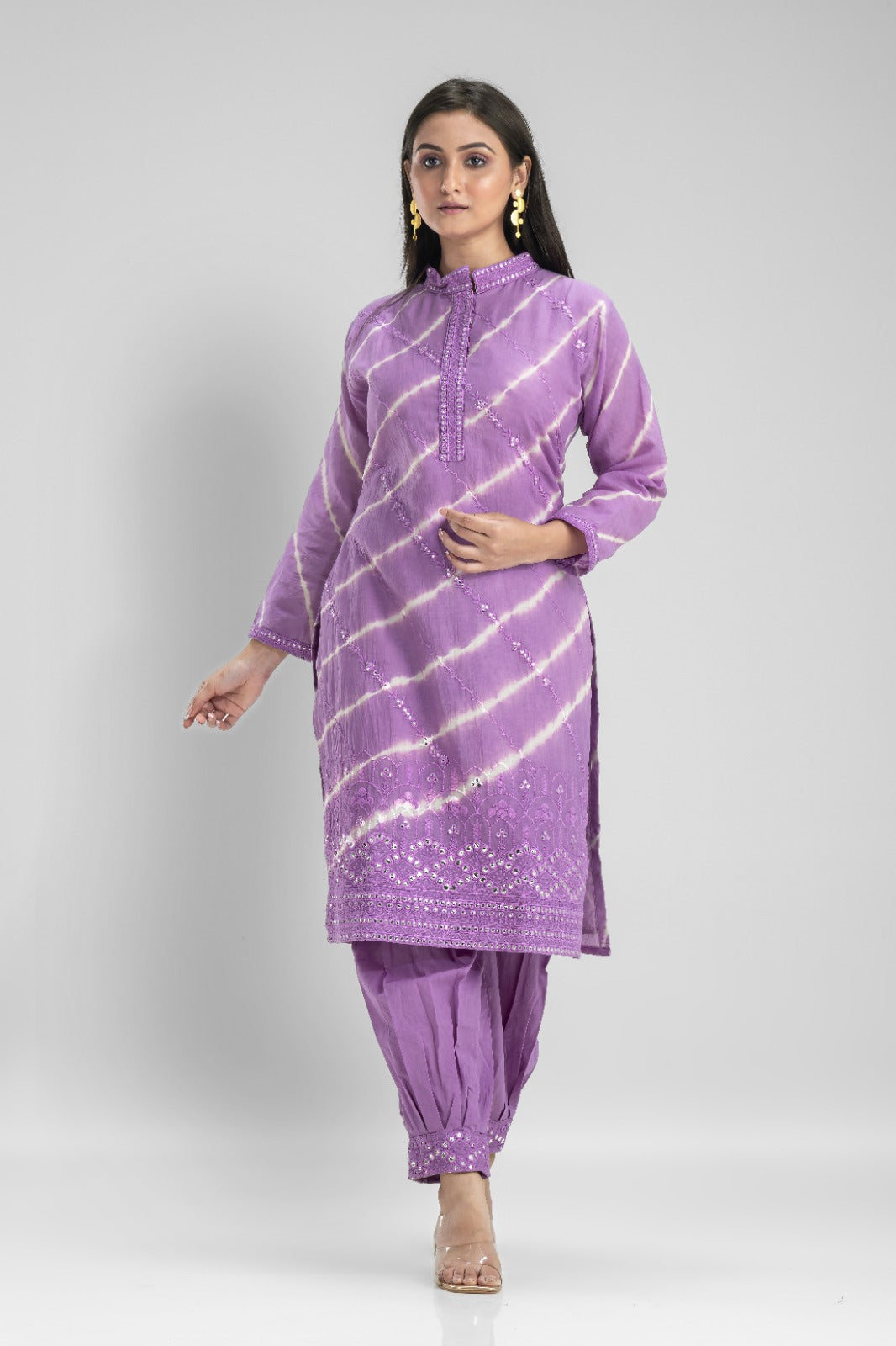 Cotton Kurti & Afghani Pant Set