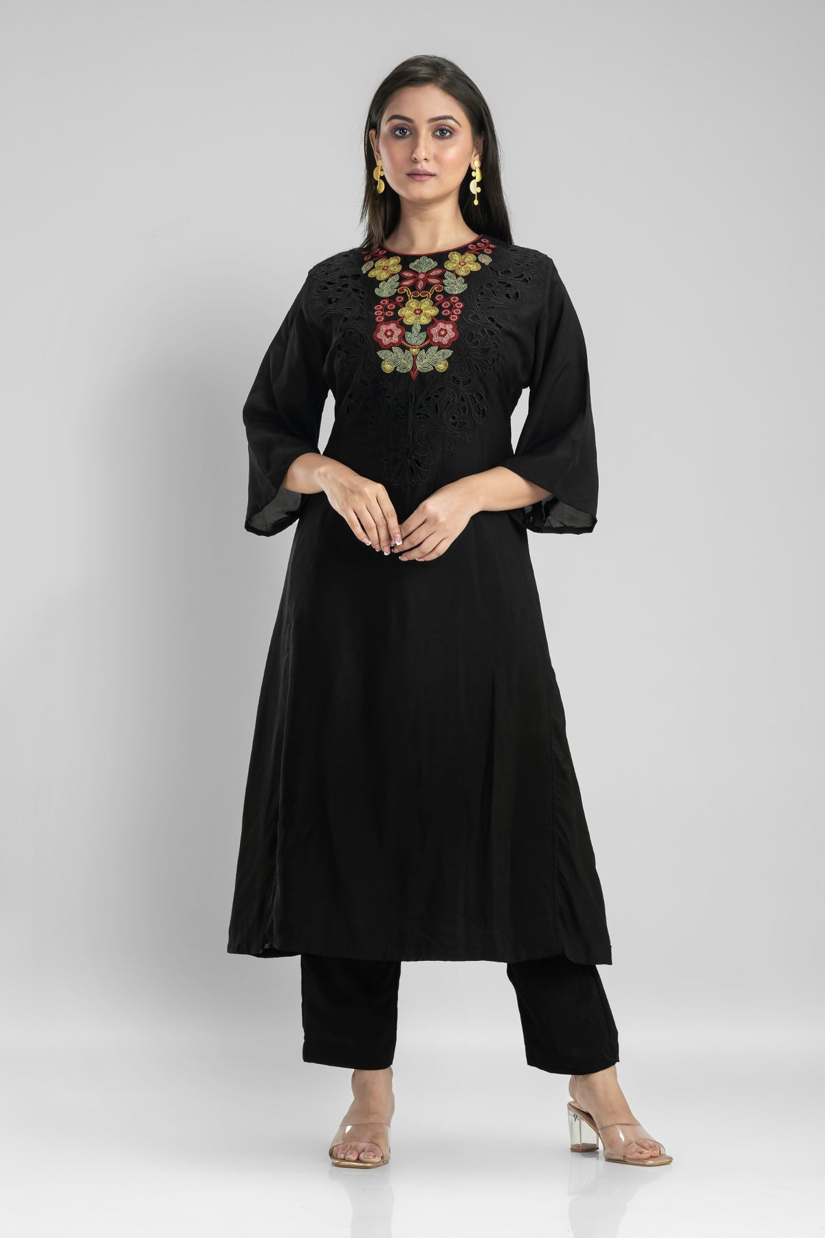 Embroidered Kurta-Pant Set