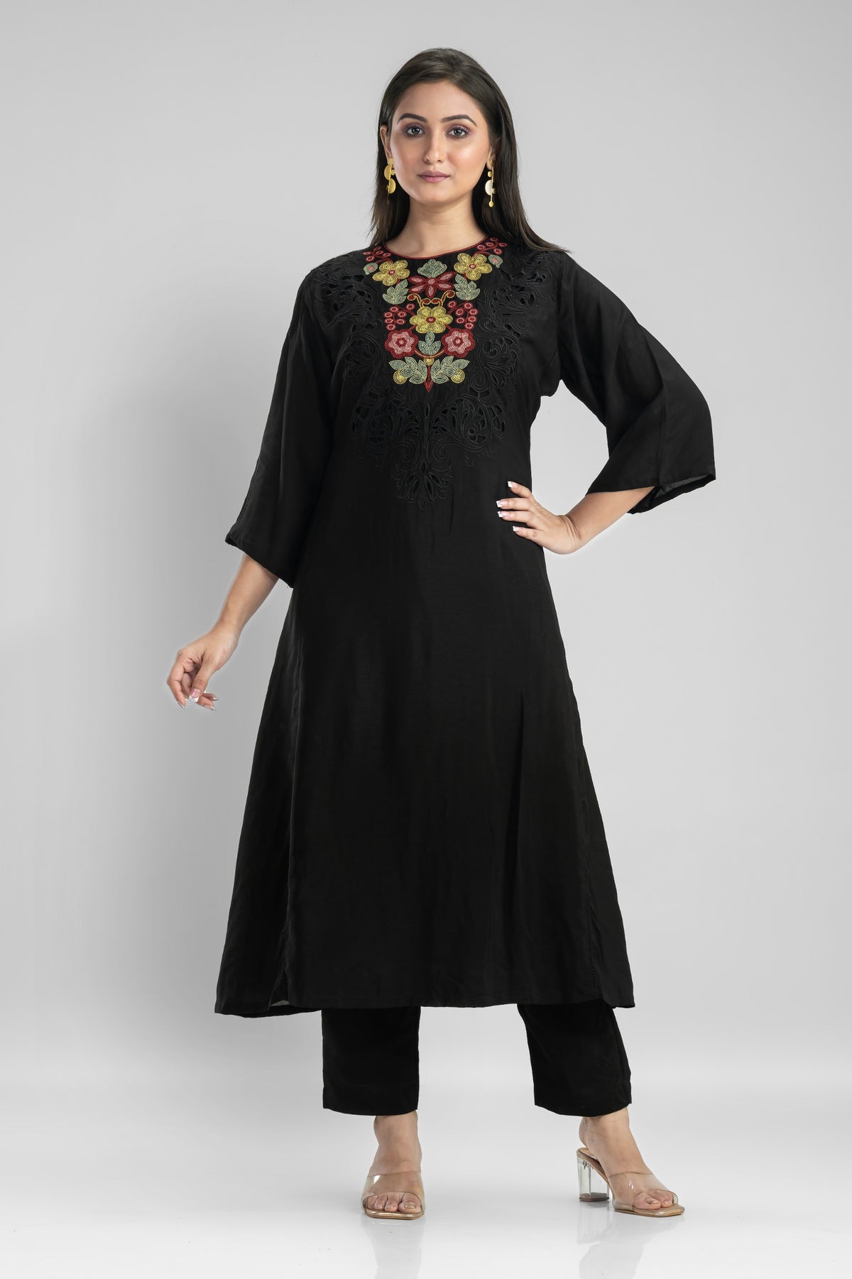 Embroidered Kurta-Pant Set