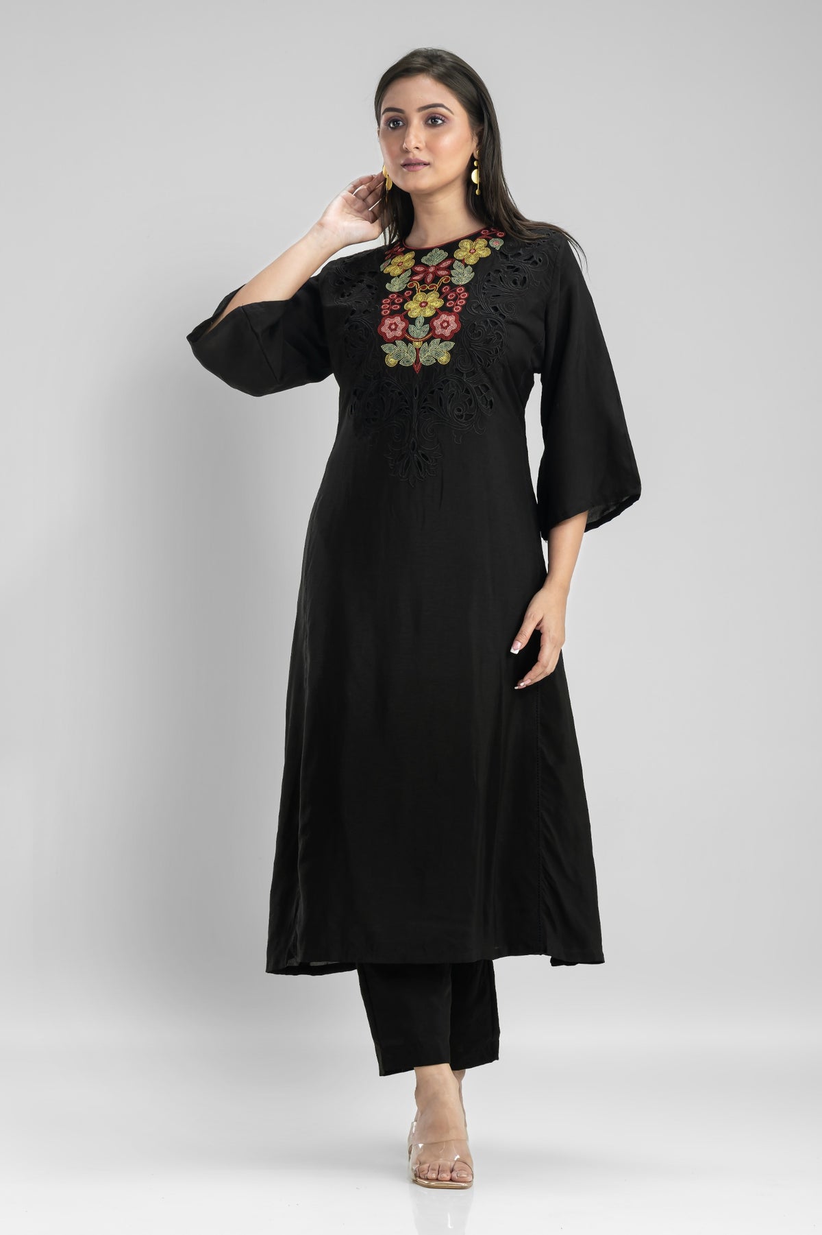 Embroidered Kurta-Pant Set